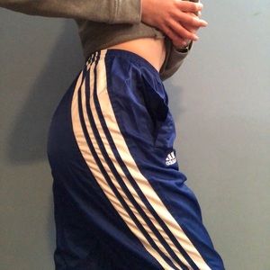 Vintage Adidas 3 Stripe Windbreaker Joggers